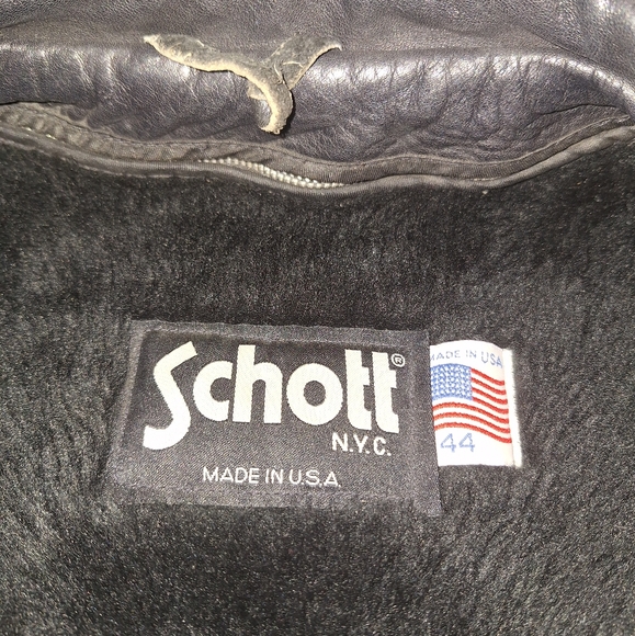 Schott leather jacket with liner - Picture 2 of 4